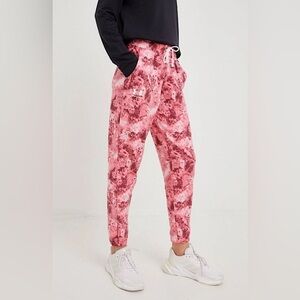 Under Armour | Rival Terry Print Joggers in Pace Tie-Dye Pink Size Large